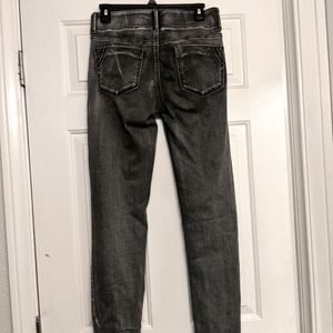 Grey stretchy denim jeans